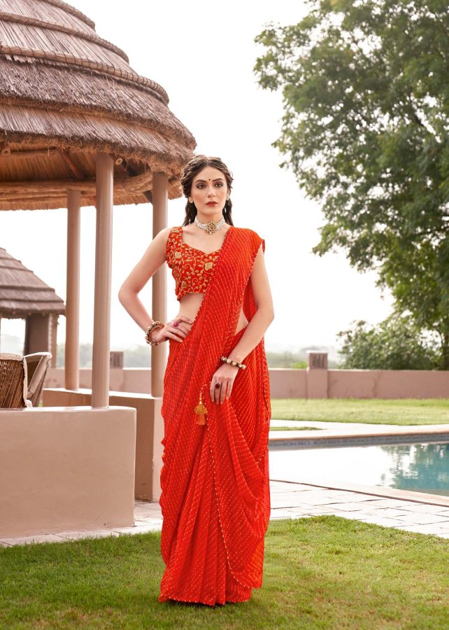 Kashvi Arya New Designer Fancy Wear Georgette Saree Collection